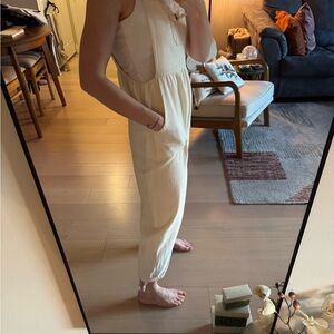 Women's Cream Jumpsuit
